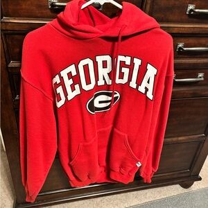 Georgia Red Hoodie Sweater